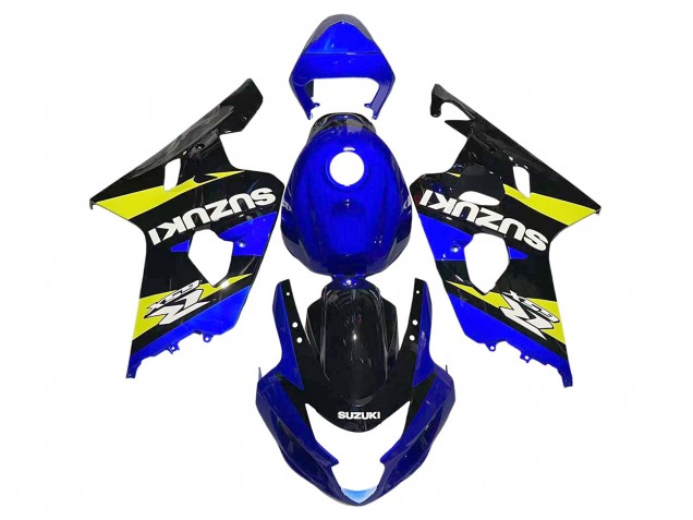 Mejores Carenados Moto Suzuki GSXR 600 / GSXR 750 2004-2005 - Azul Amarillo Negro