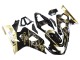 Mejores Carenados Moto Suzuki GSXR 600 / GSXR 750 2004-2005 - Negro Brillante Oro Corona