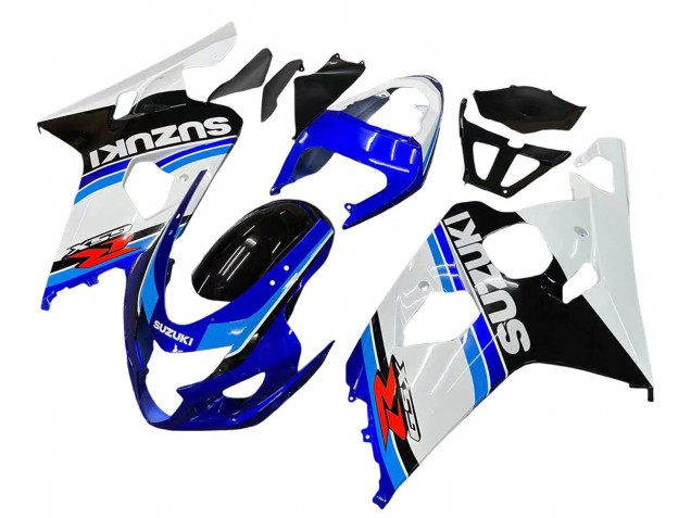 Mejores Carenado Moto Suzuki GSXR 600 / GSXR 750 2004-2005 - Blanco Azul Negro Rojo