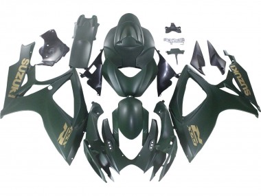Mejores Carenados Moto Suzuki GSXR 600 / GSXR 750 2006-2007 - Verde Militar Mate
