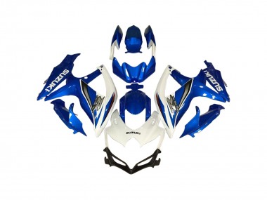 Mejores Carenados Moto Suzuki GSXR 600 / GSXR 750 2006-2007 - Blanco Azul
