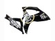 Mejores Carenados Moto Suzuki GSXR 600 / GSXR 750 2006-2007 - Negro Brillante Blanco Motul Lucky Strike