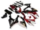 Mejores Carenados Moto Suzuki GSXR 600 / GSXR 750 2006-2007 - Rojo Blanco Negro Amarillo