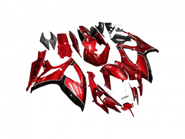 Mejores Carenados Moto Suzuki GSXR 600 / GSXR 750 2006-2007 - Rojo Negro