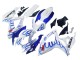 Mejores Carenados Moto Suzuki GSXR 600 / GSXR 750 2006-2007 - Blanco Azul Llama