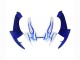 Mejores Carenados Moto Suzuki GSXR 600 / GSXR 750 2006-2007 - Blanco Azul Llama