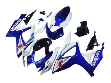 Mejores Carenados Moto Suzuki GSXR 600 / GSXR 750 2006-2007 - Blanco Azul Negro Brillante Rojo