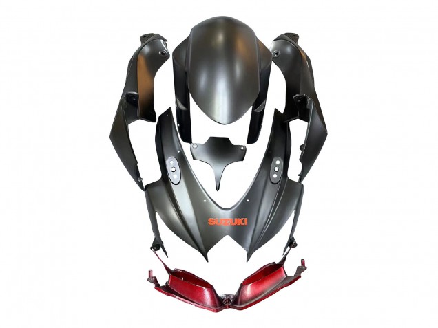 Mejores Carenados Moto Suzuki GSXR 600 / GSXR 750 2008-2010 - Negro Mate Rojo