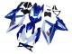 Mejores Kits Carenado Moto Suzuki GSXR 600 / GSXR 750 2008-2010 - Azul Blanco Rojo