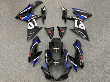 Mejores Carenados Moto Suzuki GSXR 600 / GSXR 750 2008-2010 - Negro Brillante Blanco Azul Rojo