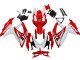Mejores Carenados Moto Suzuki GSXR 600 / GSXR 750 2008-2010 - Blanco Rojo Negro