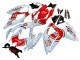Mejores Carenados Moto Suzuki GSXR 600 / GSXR 750 2008-2010 - Blanco Rojo Motul Lucky Strike