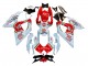 Mejores Carenados Moto Suzuki GSXR 600 / GSXR 750 2008-2010 - Blanco Rojo Motul Lucky Strike