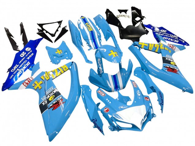 Mejores Carenados Moto Suzuki GSXR 600 / GSXR 750 2008-2010 - Azul Amarillo Rizla