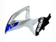 Mejores Carenados Moto Suzuki GSXR 600 / GSXR 750 2008-2010 - Blanco Plata Azul Negro