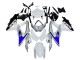 Mejores Carenados Moto Suzuki GSXR 600 / GSXR 750 2008-2010 - Blanco Plata Azul Negro