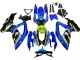 Mejores Carenados Moto Suzuki GSXR 600 / GSXR 750 2008-2010 - Azul Fluorescent Verde Tiburón