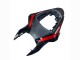Mejores Carenados Moto Suzuki GSXR 600 / GSXR 750 2011-2024 - Negro Brillante Falsificado FibraCarbono Plata Rojo