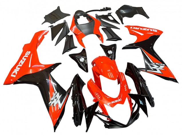 Mejores Kits Carenados Moto Suzuki GSXR 600 / GSXR 750 2011-2024 - Rojo Negro Brillante