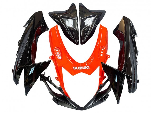 Mejores Kits Carenados Moto Suzuki GSXR 600 / GSXR 750 2011-2024 - Rojo Negro Brillante