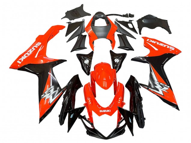 Mejores Kits Carenados Moto Suzuki GSXR 600 / GSXR 750 2011-2024 - Rojo Negro Brillante