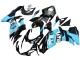 Mejores Carenados Moto Suzuki GSXR 600 / GSXR 750 2011-2024 - Negro Brillante Azul Claro