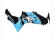 Mejores Carenados Moto Suzuki GSXR 600 / GSXR 750 2011-2024 - Negro Brillante Azul Claro