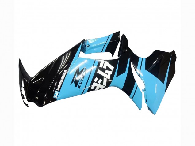 Mejores Carenados Moto Suzuki GSXR 600 / GSXR 750 2011-2024 - Negro Brillante Azul Claro