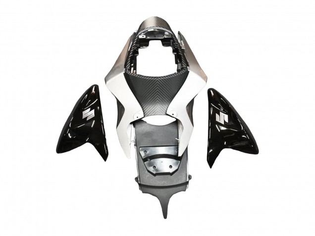 Mejores Carenado Moto Suzuki GSXR 600 / GSXR 750 2011-2024 - Negro Brillante Plata