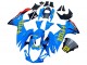 Mejores Carenados Moto Suzuki GSXR 600 / GSXR 750 2011-2024 - Azul Oro Rojo Negro Rizla