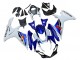 Mejores Carenado Moto Suzuki GSXR 600 / GSXR 750 2011-2024 - Blanco Azul Rojo