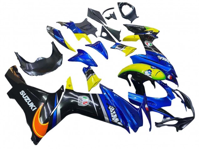 Mejores Carenados Moto Suzuki GSXR 600 / GSXR 750 2011-2024 - Azul Amarillo