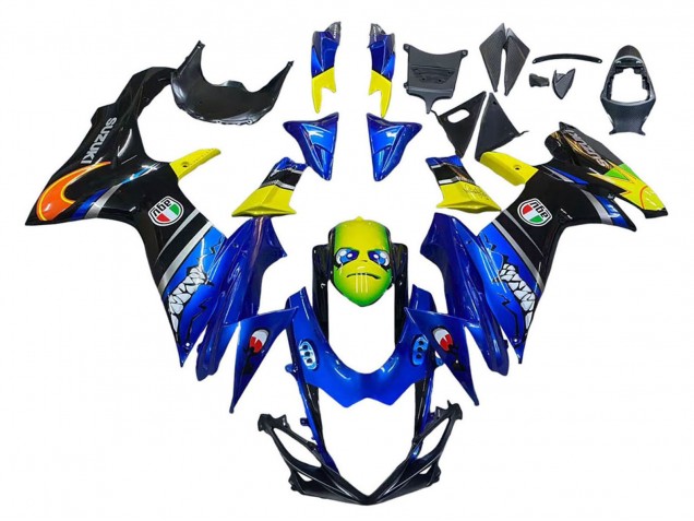 Mejores Carenados Moto Suzuki GSXR 600 / GSXR 750 2011-2024 - Azul Amarillo