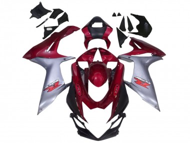 Mejores Carenados Moto Suzuki GSXR 600 / GSXR 750 2011-2024 - Rojo Plata