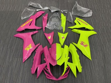 Mejores Carenados Moto Suzuki GSXR 600 / GSXR 750 2011-2024 - Rosa Amarillo Dividir