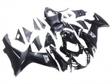 Mejores Carenados Moto Suzuki GSXR 600 / GSXR 750 2011-2024 - Negro Brillante Negro Mate Blanco Calcomanía