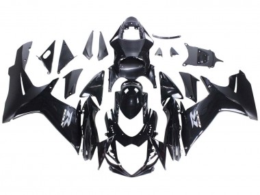 Mejores Carenados Moto Suzuki GSXR 600 / GSXR 750 2011-2024 - Negro Brillante Negro Mate Blanco Calcomanía