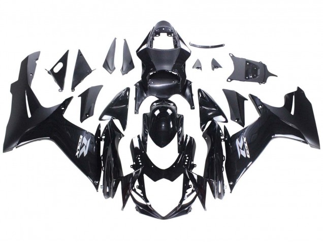Mejores Carenados Moto Suzuki GSXR 600 / GSXR 750 2011-2024 - Negro Brillante Negro Mate Blanco Calcomanía