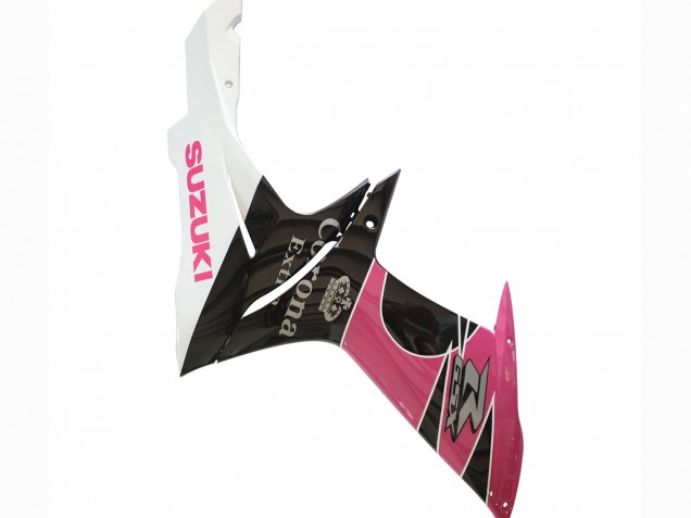 Mejores Carenados Moto Suzuki GSXR 600 / GSXR 750 2011-2024 - Blanco Rosa Negro Corona