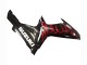 Mejores Carenados Moto Suzuki GSXR 600 / GSXR 750 2011-2024 - Negro Brillante Rojo Llama