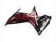 Mejores Carenados Moto Suzuki GSXR 600 / GSXR 750 2011-2024 - Negro Brillante Rojo Llama