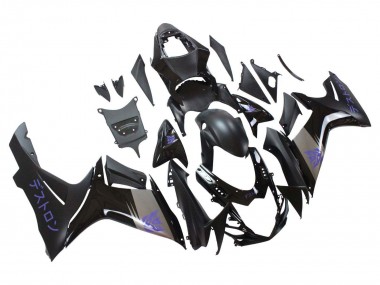Mejores Carenados Moto Suzuki GSXR 600 / GSXR 750 2011-2024 - Negro Mate Gris Púrpura