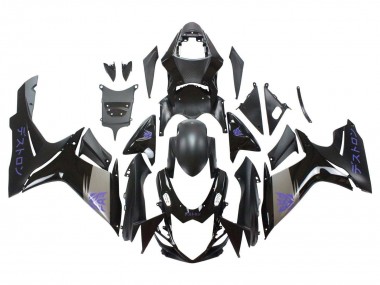 Mejores Carenados Moto Suzuki GSXR 600 / GSXR 750 2011-2024 - Negro Mate Gris Púrpura