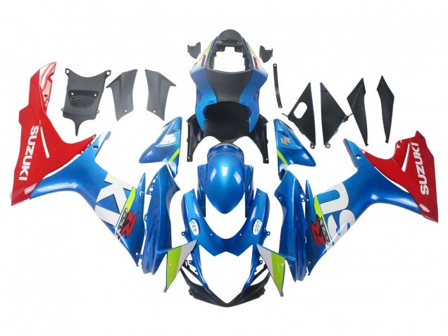 Mejores Carenados Moto Suzuki GSXR 600 / GSXR 750 2011-2024 - Azul Rojo