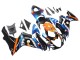 Mejores Carenados Moto Suzuki GSXR 600 / GSXR 750 2011-2024 - Azul Claro Naranja Negro Blanco Tiburón 46