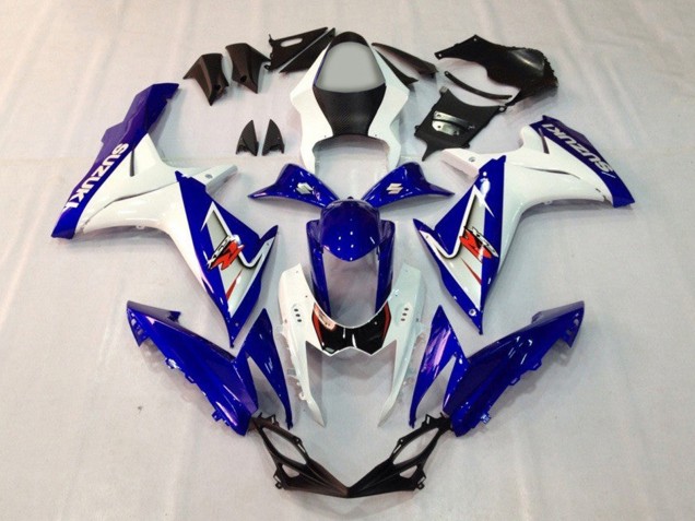 Mejores Carenados Moto Suzuki GSXR 600 / GSXR 750 2011-2024 - Azul Blanco