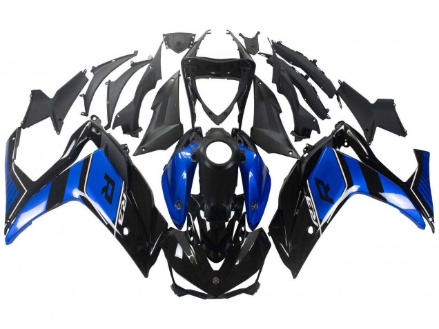 Mejores Carenado Moto Yamaha YZF R3/R25 2015-2018 - Azul Negro Brillante