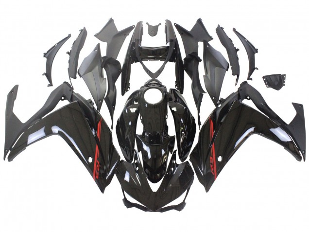 Mejores Carenados Moto Yamaha YZF R3/R25 2015-2018 - Negro Brillante Rojo Blanco