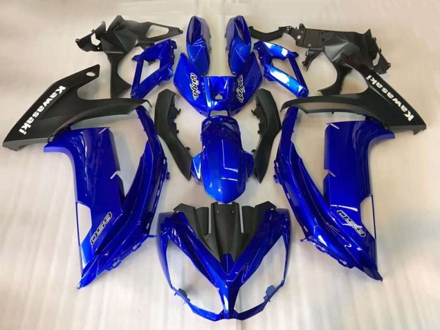 Mejores Carenados Moto Kawasaki EX650 2012-2016 - Azul Negro Mate