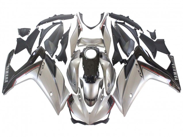 Mejores Carenados Moto Yamaha YZF R3/R25 2015-2018 - Plata Negro